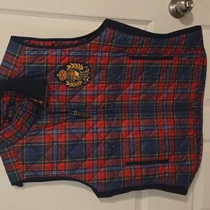 Polo by Ralph Lauren Red and Blue Plaid Vest